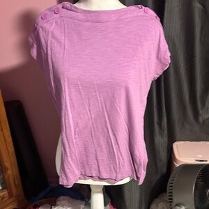 Talbots Purple Short Sleeve Tee